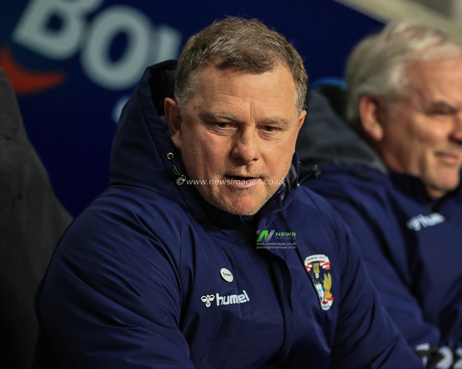 Mark Robins manager of Coventry City during the game