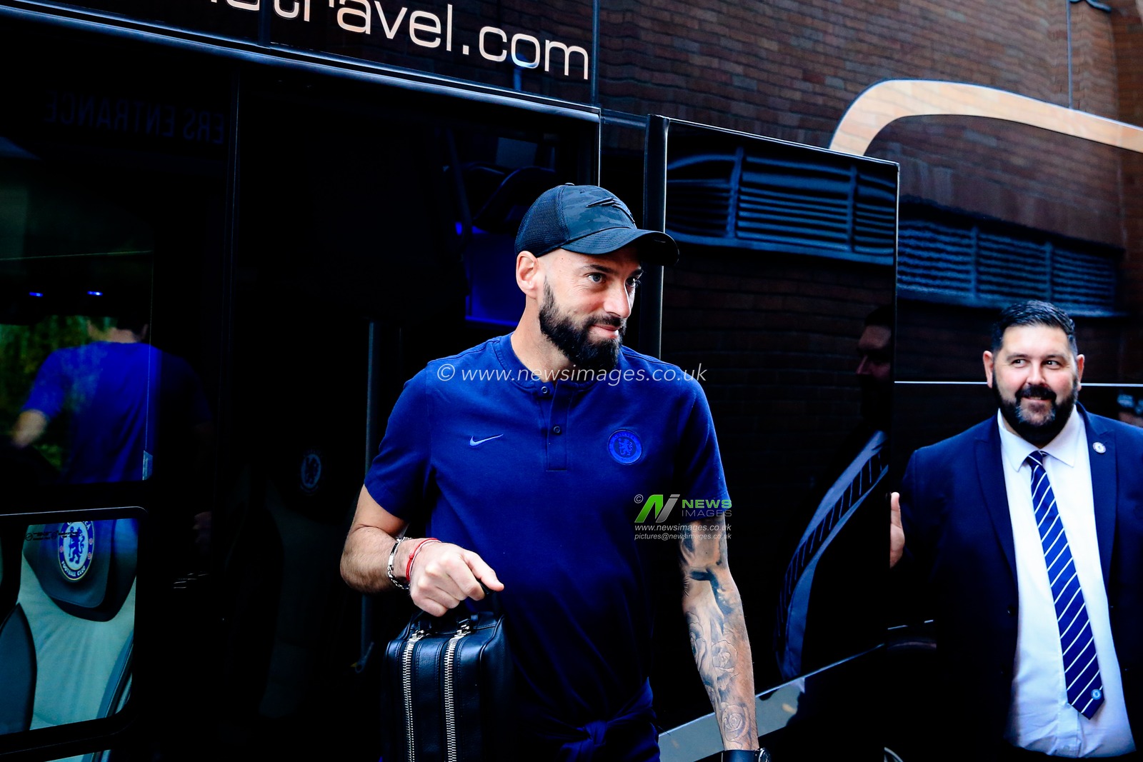 24th August 2019, Carrow Road, Norwich, England ; Premier League Football, Norwich City vs Chelsea  : The Chelsea team arrive at Carrow Road



Credit: Georgie Kerr/News Images


Premier League/EFL Football images are subject to DataCo Licence