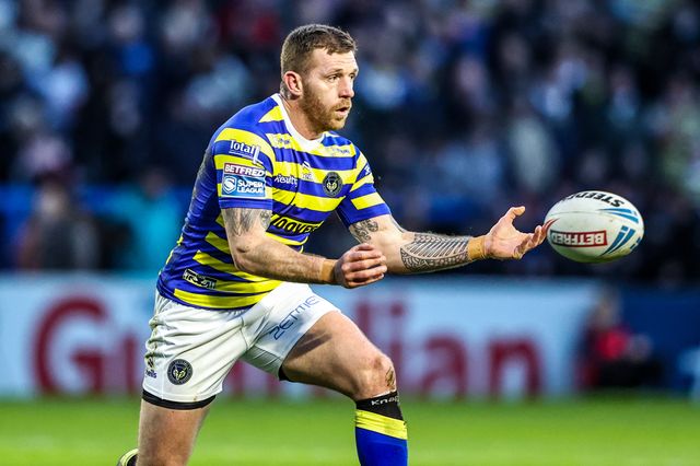 Marc Sneyd of Warrington Wolves passes the ball during the Betfred Super League Round 3 match Warrington Wolves vs Wakefield Trinity at The Halliwell Jones Stadium, Warrington, United Kingdom on 28 February 2026

(Photo by Alfie Cosgrove/News Images)