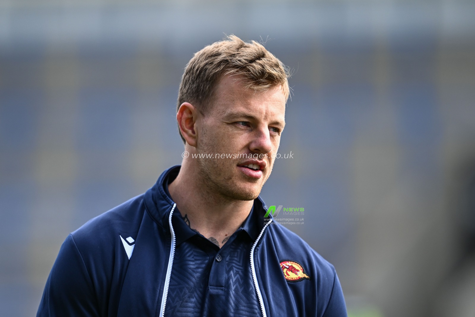 Tom Johnstone of Catalan Dragons arrives  ahead of the Betfred Super League match Warrington Wolves vs Catalans Dragons at Halliwell Jones Stadium, Warrington, United Kingdom, 30th March 2024

(Photo by Craig Thomas/News Images)