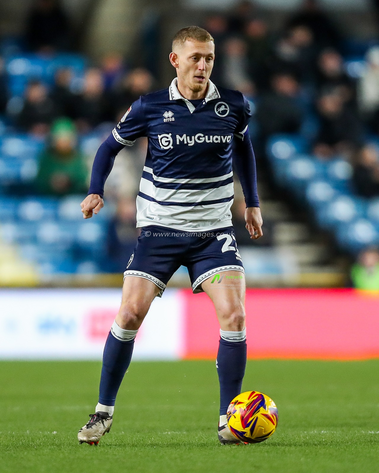 George Saville of Millwall runs with the ball during the Sky Bet Championship match Millwall vs Sheffield United at The Den, London, United Kingdom, 11th December 2024

(Photo by Izzy Poles/News Images)