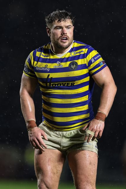 Joe Philbin of Warrington Wolves during the Pre Season match Warrington Wolves vs Leigh Leopards at Halliwell Jones Stadium, Warrington, United Kingdom, 30th January 2026

(Photo by Mark Cosgrove/News Images)