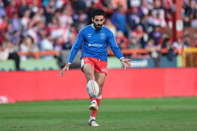 Tyrone May of Hull KR in the pre-game warm up during the Betfred Super League Round 24 match Hull KR vs St Helens at Sewell Group Craven Park, Kingston upon Hull, United Kingdom, 29th August 2025

(Photo by Mark Cosgrove/News Images)