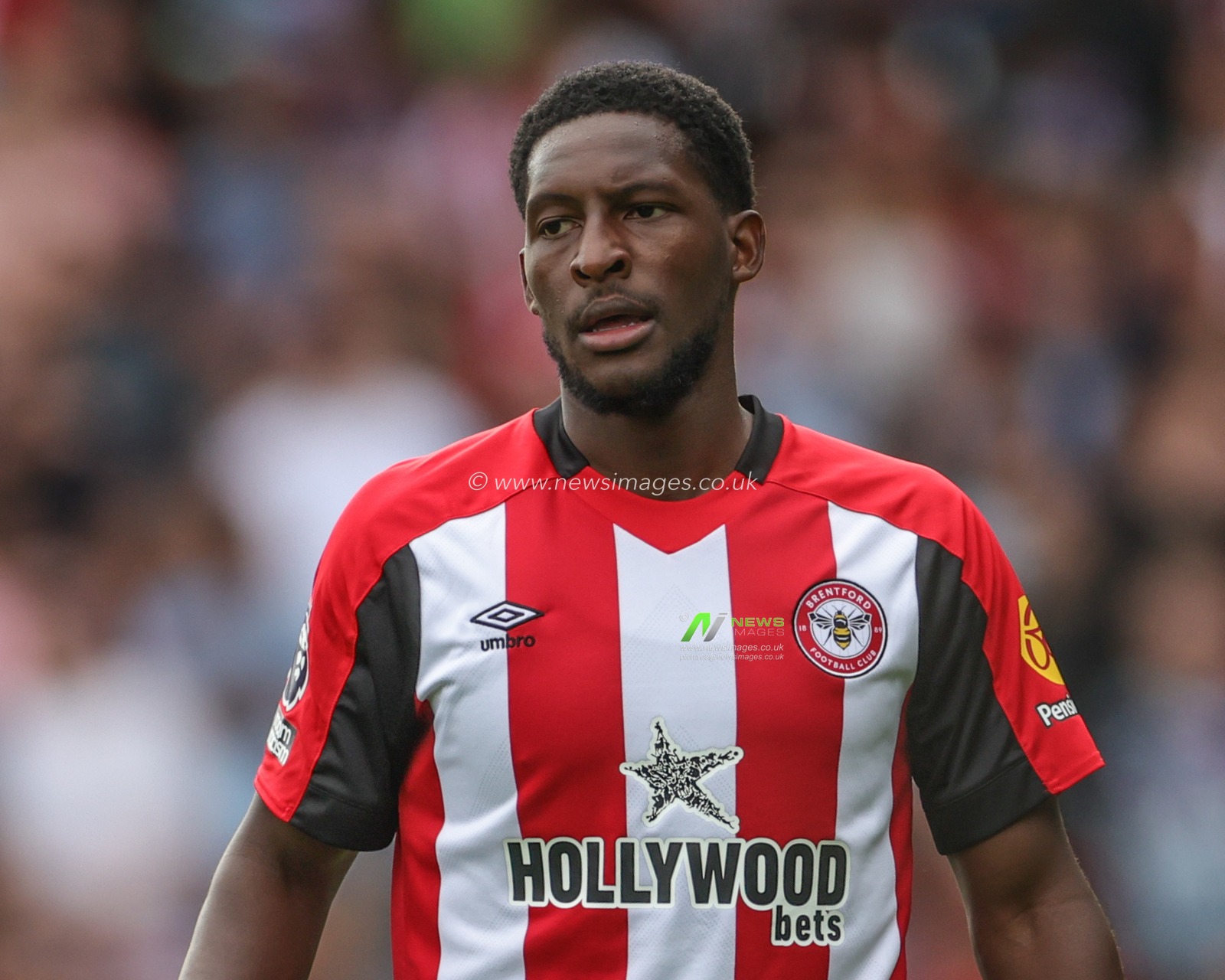 Shandon Baptiste of Brentford during the Premier League match Brentford vs Tottenham Hotspur at Brentford Community Stadium, London, United Kingdom, 13th August 2023

(Photo by Mark Cosgrove/News Images)