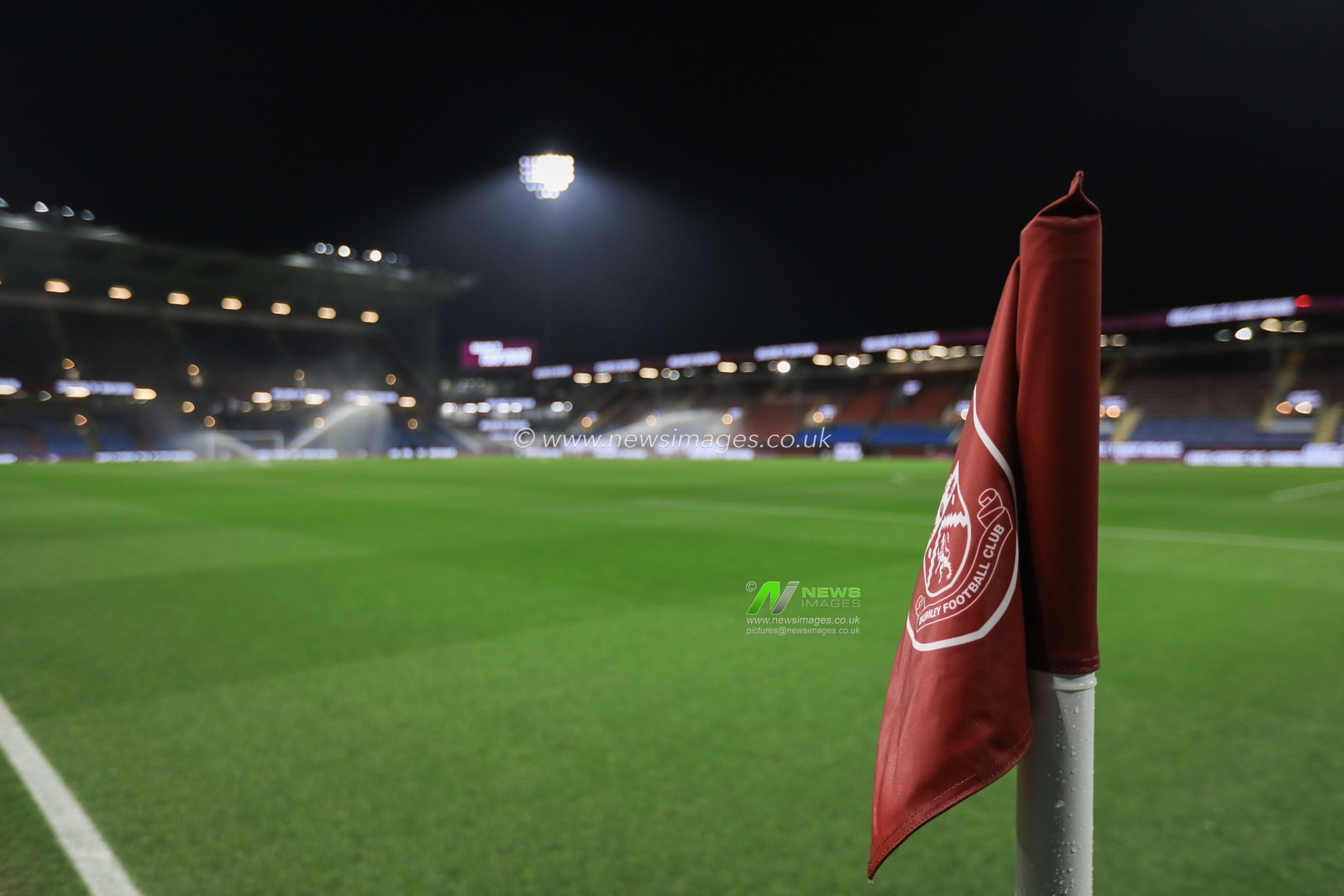 A general view of the Turf moor and corner flag ahead of the Sky Bet Championship match Burnley vs Hull City at Turf Moor, Burnley, United Kingdom, 12th February 2025

(Photo by Jorge Horsted/News Images)