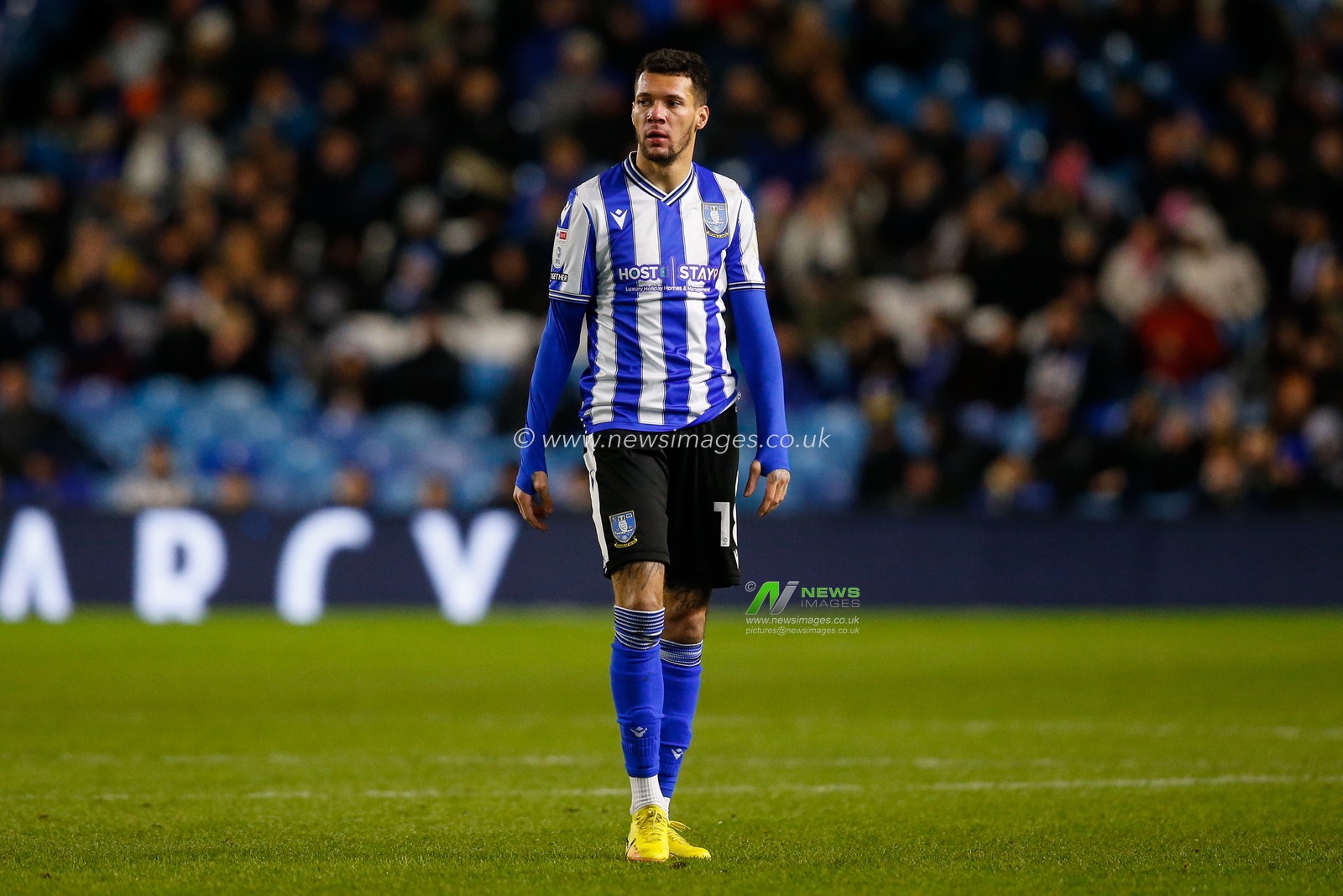 Marvin Johnson #18 of Sheffield Wednesday during the Sky Bet League 1 match Sheffield Wednesday vs Port Vale at Hillsborough, Sheffield, United Kingdom, 29th December 2022

(Photo by Ben Early/News Images)