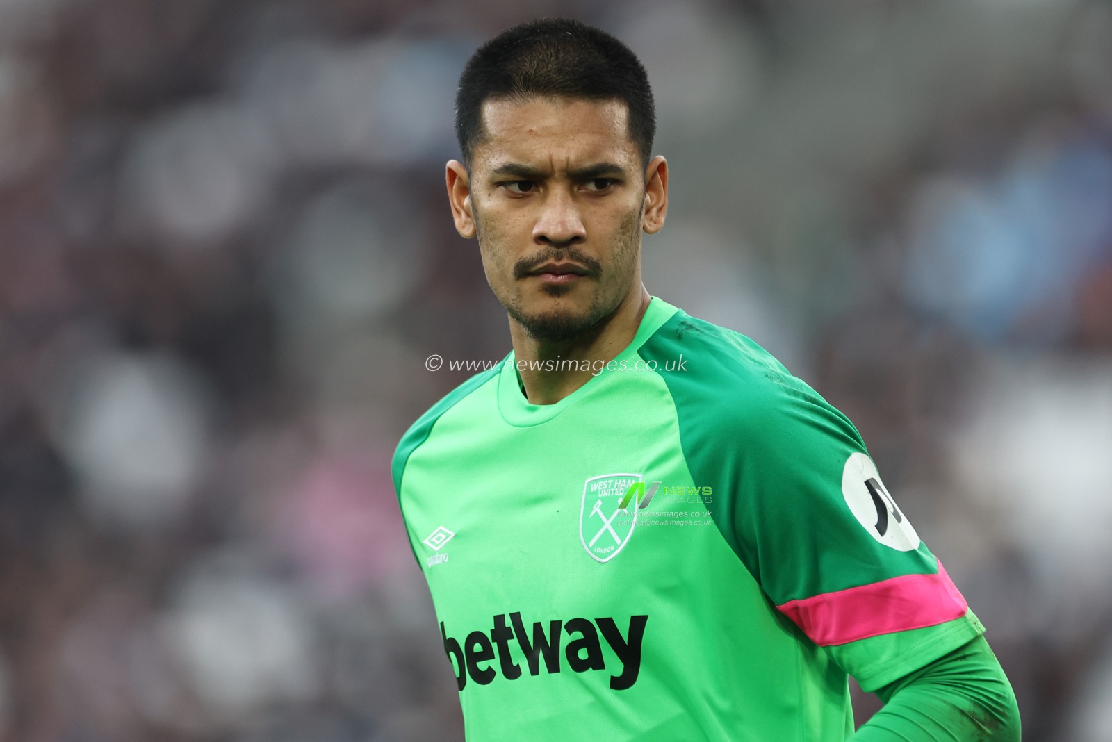 Alphonse Areola of West Ham United during the Premier League match West Ham United vs Arsenal at London Stadium, London, United Kingdom, 11th February 2024

(Photo by Mark Cosgrove/News Images)