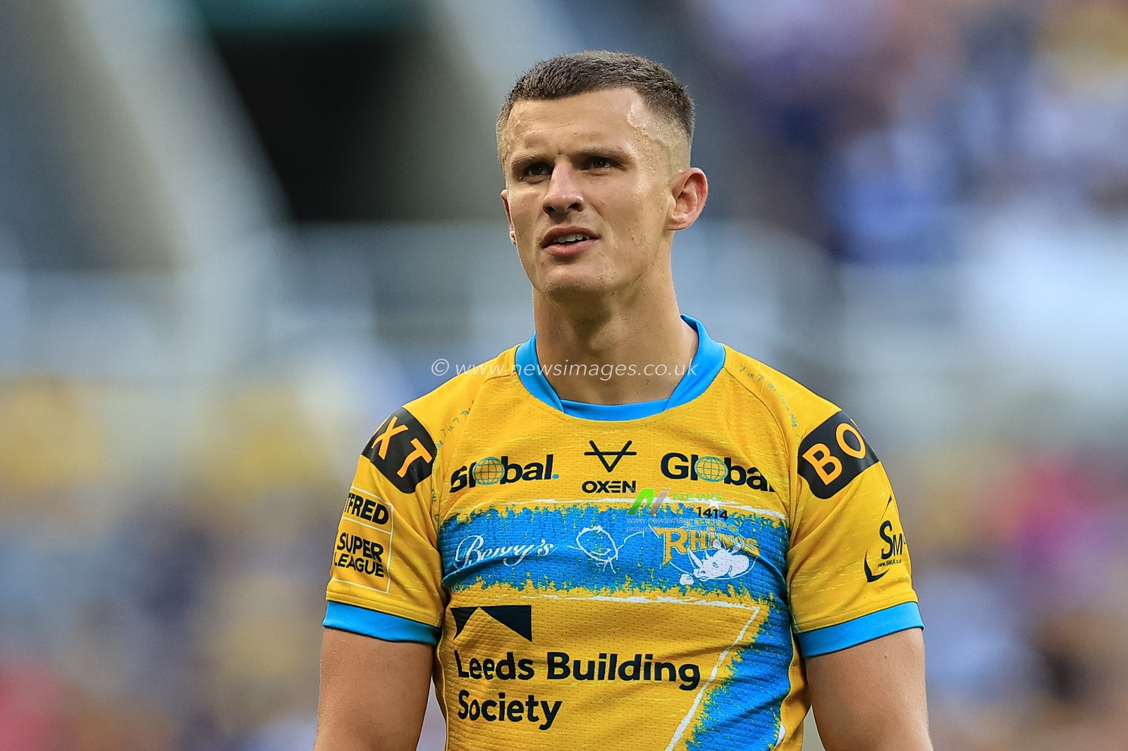 Ash Handley #5 of Leeds Rhinos during the game