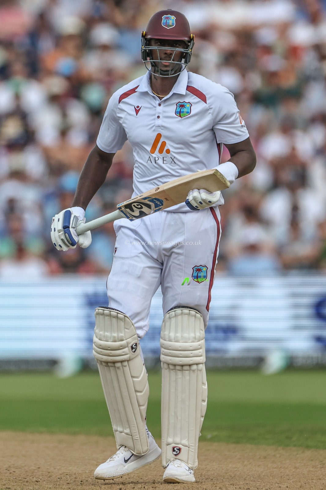 Jason Holder of West Indies during the 3rd Rothesay Test Match Day One match England vs West Indies at Edgbaston, Birmingham, United Kingdom, 26th July 2024

(Photo by Mark Cosgrove/News Images)