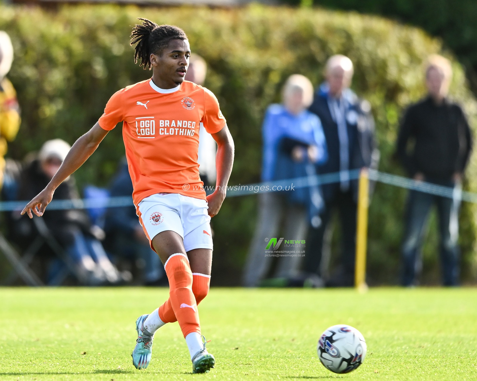 during the Central League match Preston North End vs Blackpool at Springfield Training Ground, Preston, United Kingdom, 26th September 2023

(Photo by Craig Thomas/News Images)