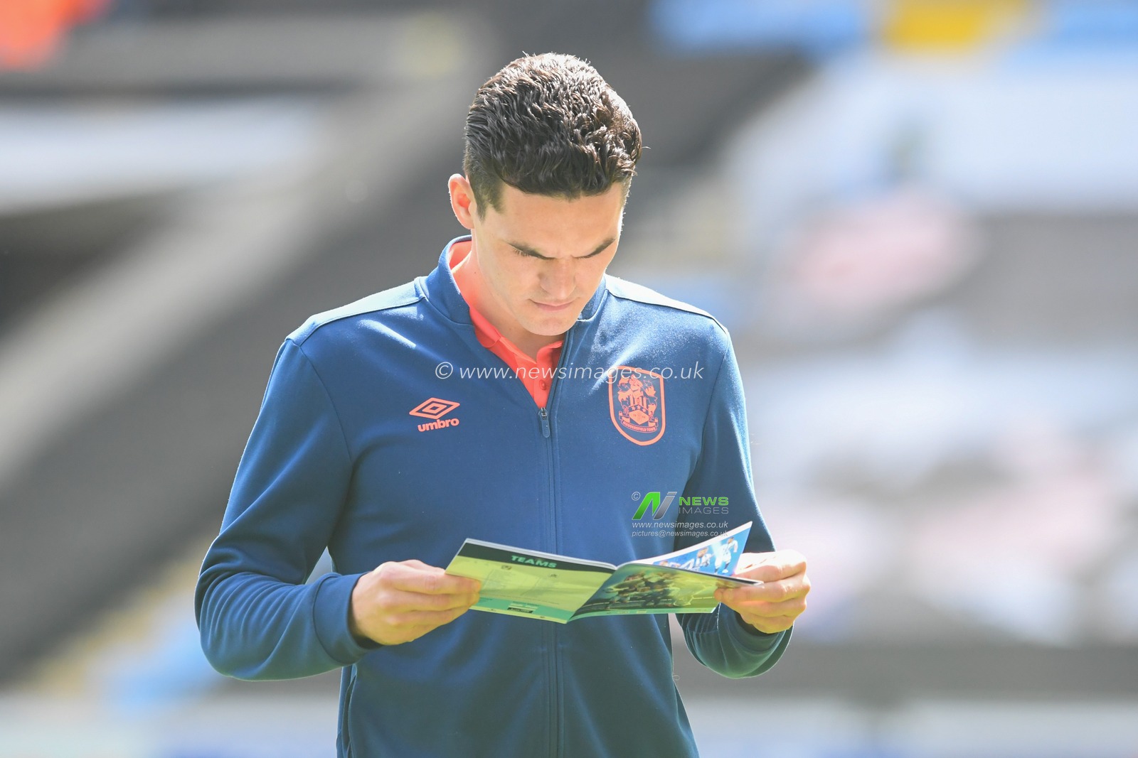 The Huddersfield Town players arrive at The Coventry Building Society Arena for the game against Coventry City