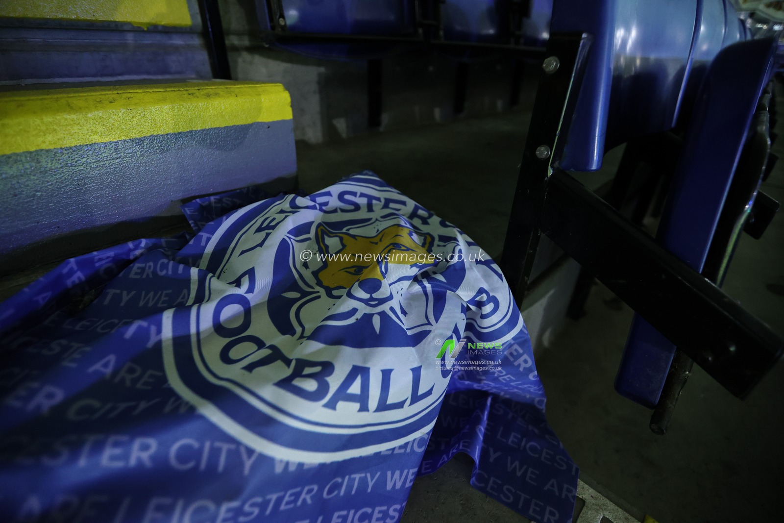 A Leicester city flag during the Premier League match Leicester City vs West Ham United at King Power Stadium, Leicester, United Kingdom, 3rd December 2024

(Photo by Alfie Cosgrove/News Images)