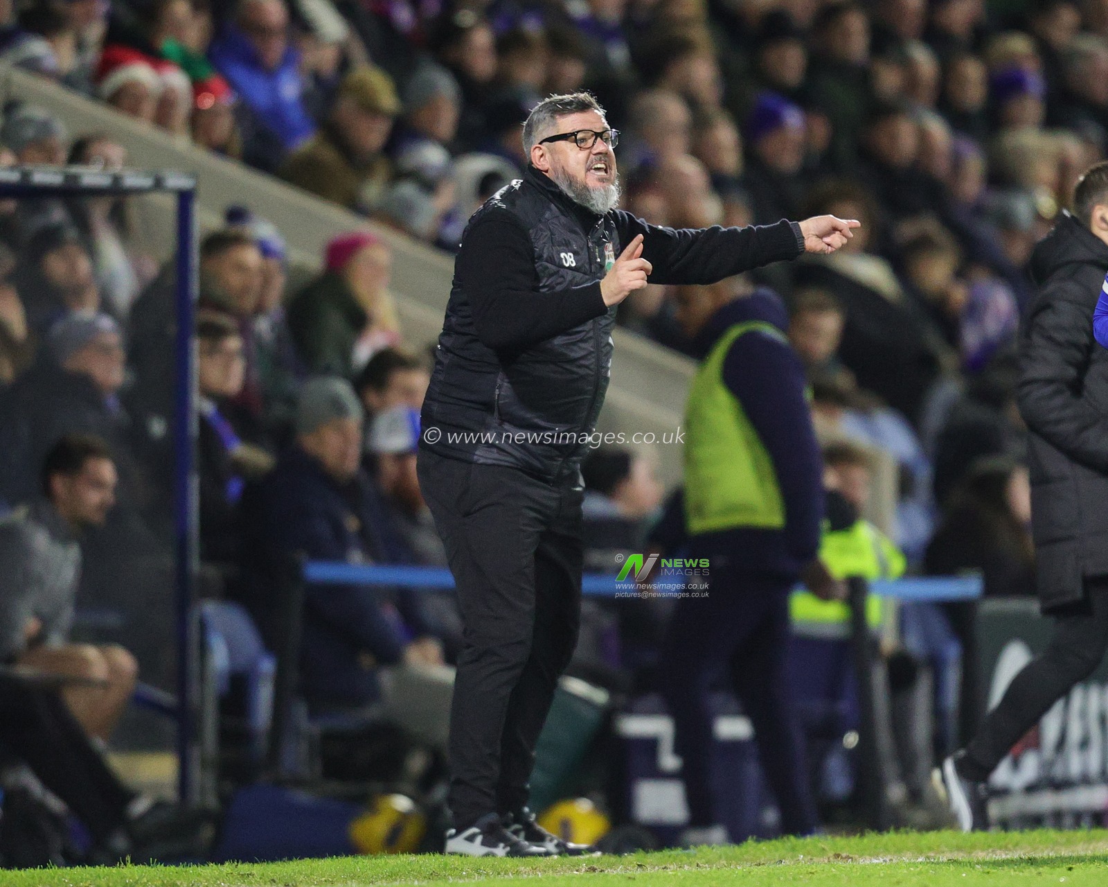 Dean Brennan manager of Barnet reacts in the technical area during the Sky Bet League 2 match Chesterfield vs Barnet at SMH Group Stadium, Chesterfield, United Kingdom, 13th December 2025

(Photo by Richard Bierton/News Images)

*** GER AUT SUI OUT ***