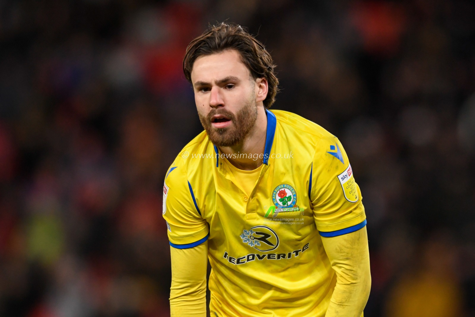 Ben Brereton-Diaz #22 of Blackburn Rovers in action during the game