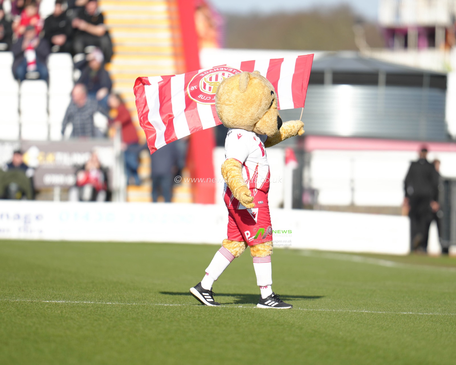 Stevenage mascot ahead of the Sky Bet League 1 match Stevenage vs Huddersfield Town at Lamex Stadium, Stevenage, United Kingdom, 1st March 2025

(Photo by Harvey Murphy/News Images)