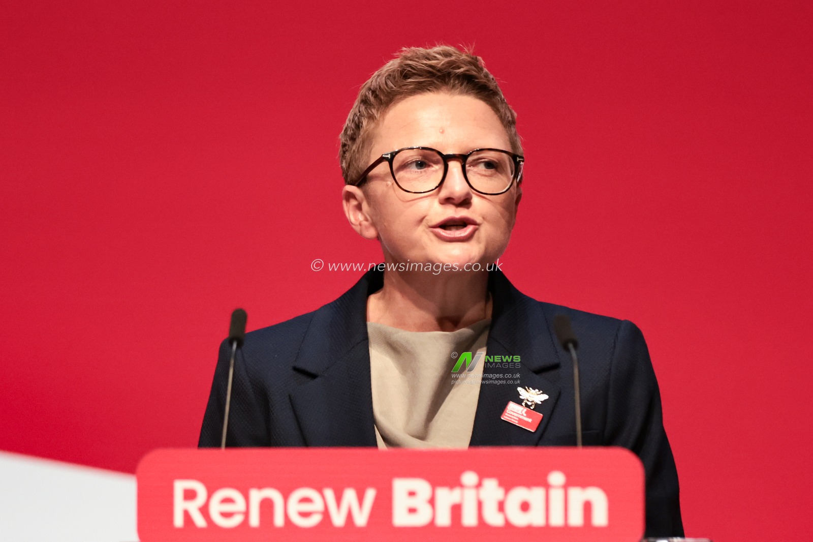 Bev Craig, Leader of Manchester City Council, Leader of the LGA Labour Group speaks during the Labour Party Annual Conference 2025 at The ACC, Liverpool, United Kingdom, 28th September 2025

(Photo by Mark Cosgrove/News Images)