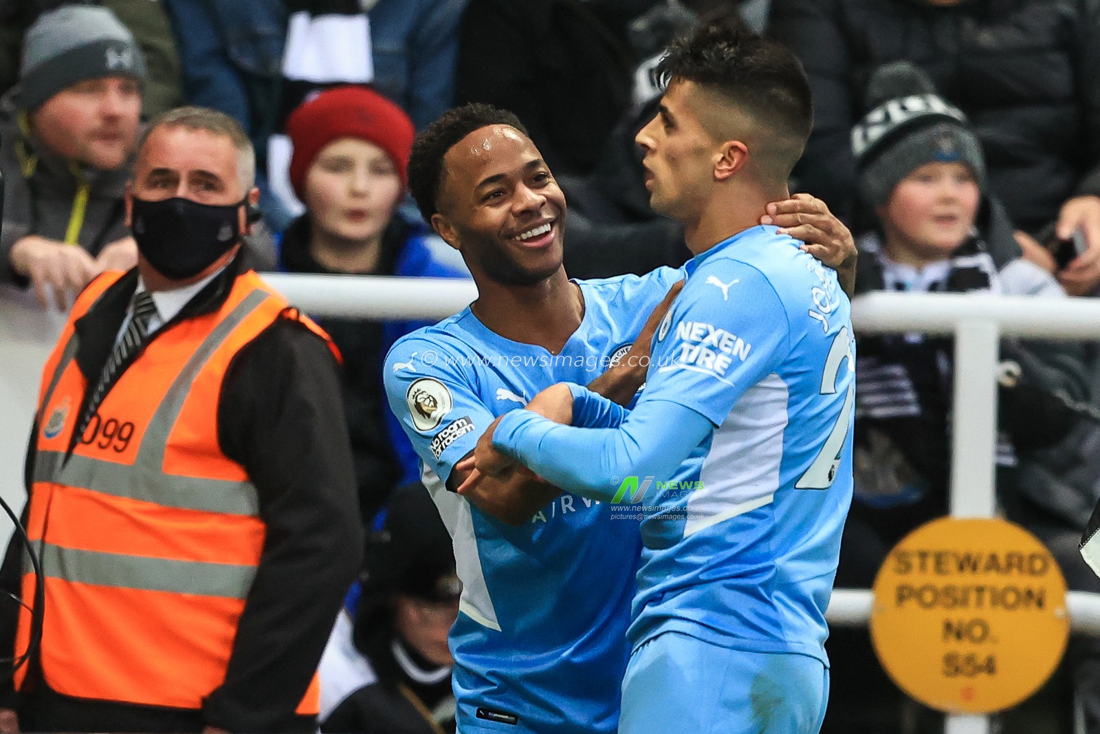 Joao Cancelo #27 of Manchester City celebrates his goal to make it 0-2