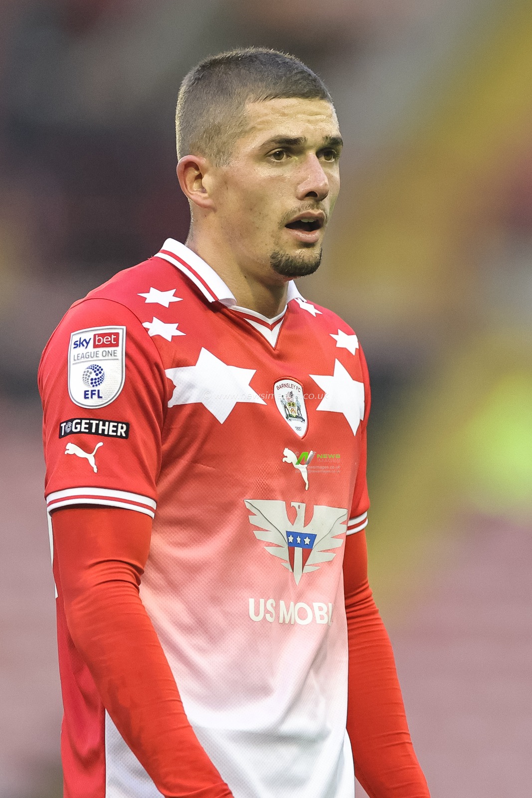 Max Watters #36 of Barnsley during the Sky Bet League 1 match Barnsley vs Fleetwood Town at Oakwell, Barnsley, United Kingdom, 28th October 2023

(Photo by Mark Cosgrove/News Images)