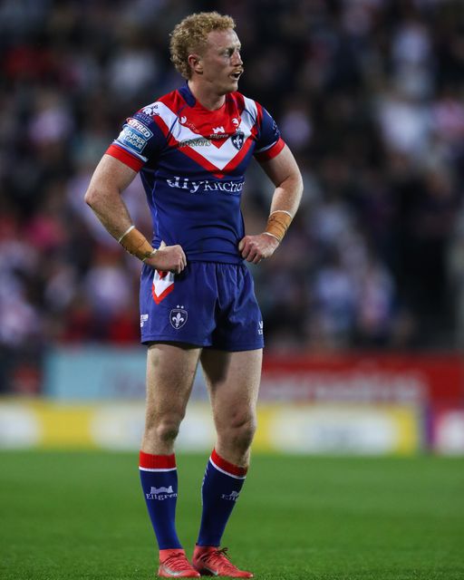 Lachlan Walmsley of Wakefield Trinity during the Betfred Super League  Round 7 match St Helens vs Wakefield Trinity at Totally Wicked Stadium, St Helens, United Kingdom, 11th April 2025

(Photo by Gareth Evans/News Images)