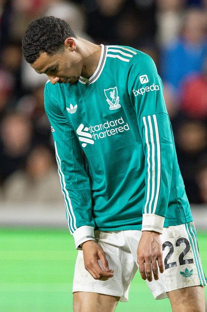 Hugo Ekitiké of Liverpool looks dejected during the Premier League match Brentford vs Liverpool at The Gtech Community Stadium, London, United Kingdom, 25th October 2025

(Photo by Ian Stephen/News Images)