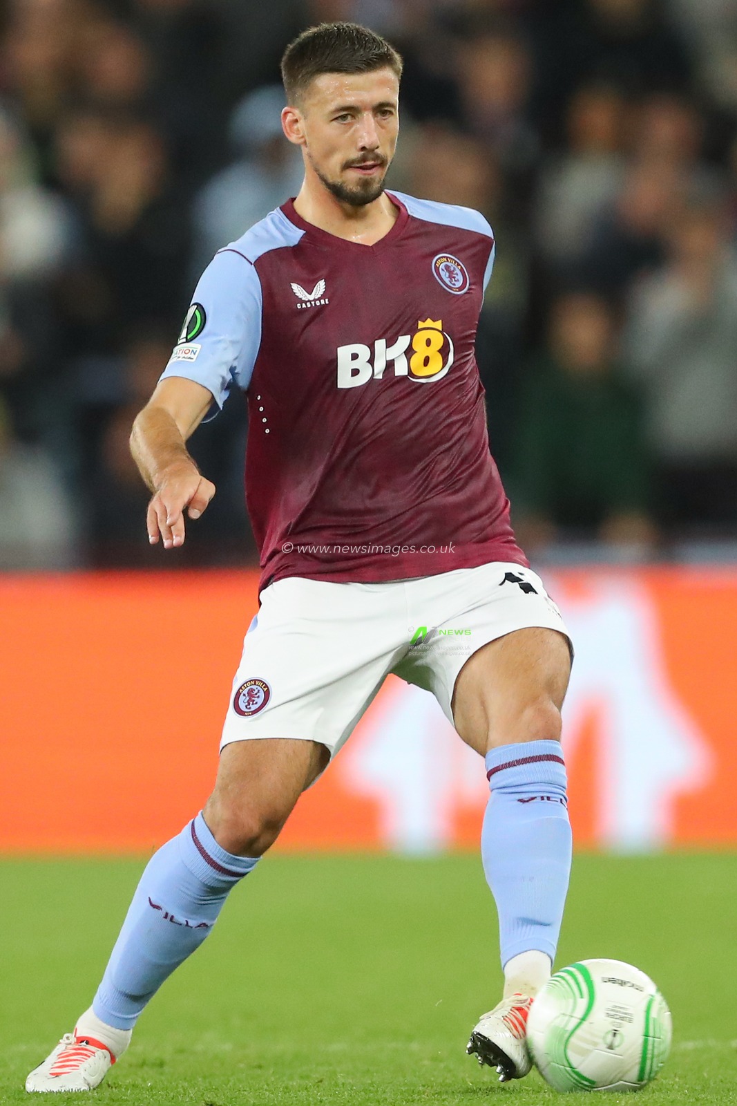 ClÃ©ment Lenglet #17 of Aston Villa in action during the UEFA Europa Conference League match Aston Villa vs HÅ K Zrinjski Mostar at Villa Park, Birmingham, United Kingdom, 5th October 2023

(Photo by Gareth Evans/News Images)