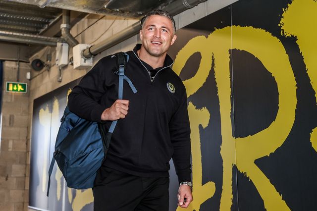 Sam Burgess head coach of Warrington Wolves arrives during the Betfred Super League round 5 match Warrington Wolves vs Castleford Tigers at The Halliwell Jones Stadium, Warrington, United Kingdom on 21 March 2026

(Photo by Alfie Cosgrove/News Images)