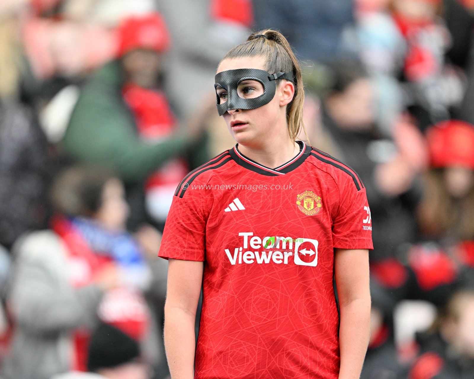 Ella Toone of Manchester United Women, during the Vitality Women's FA Cup match Manchester United Women vs Newcastle United women at Leigh Sports Village, Leigh, United Kingdom, 14th January 2024

(Photo by Cody Froggatt/News Images)