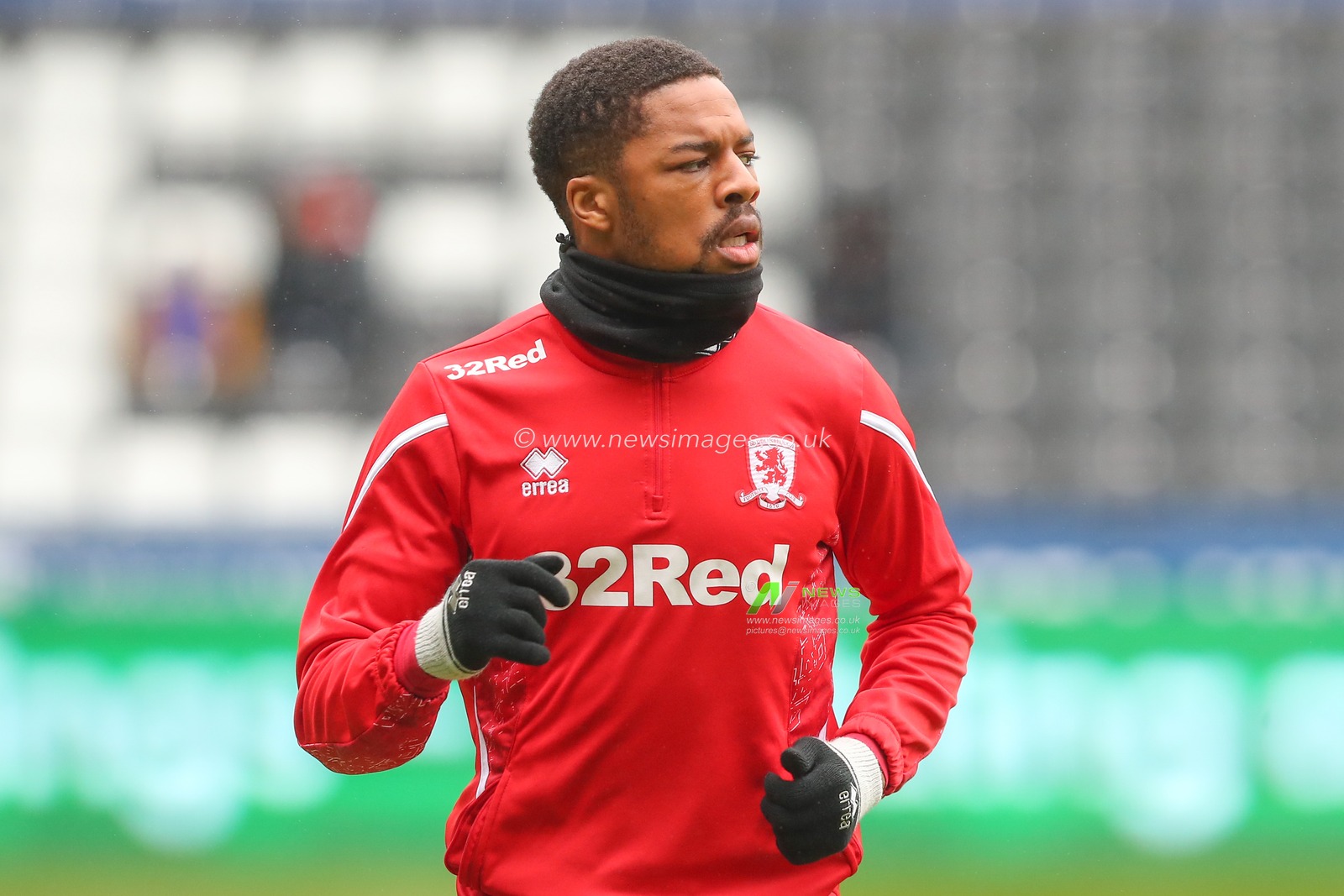 Chuba Akpom #29 of Middlesbrough during the pre-game warm up ahead of the Sky Bet Championship match Swansea City vs Middlesbrough at Swansea.com Stadium, Swansea, United Kingdom, 11th March 2023

(Photo by Gareth Evans/News Images)