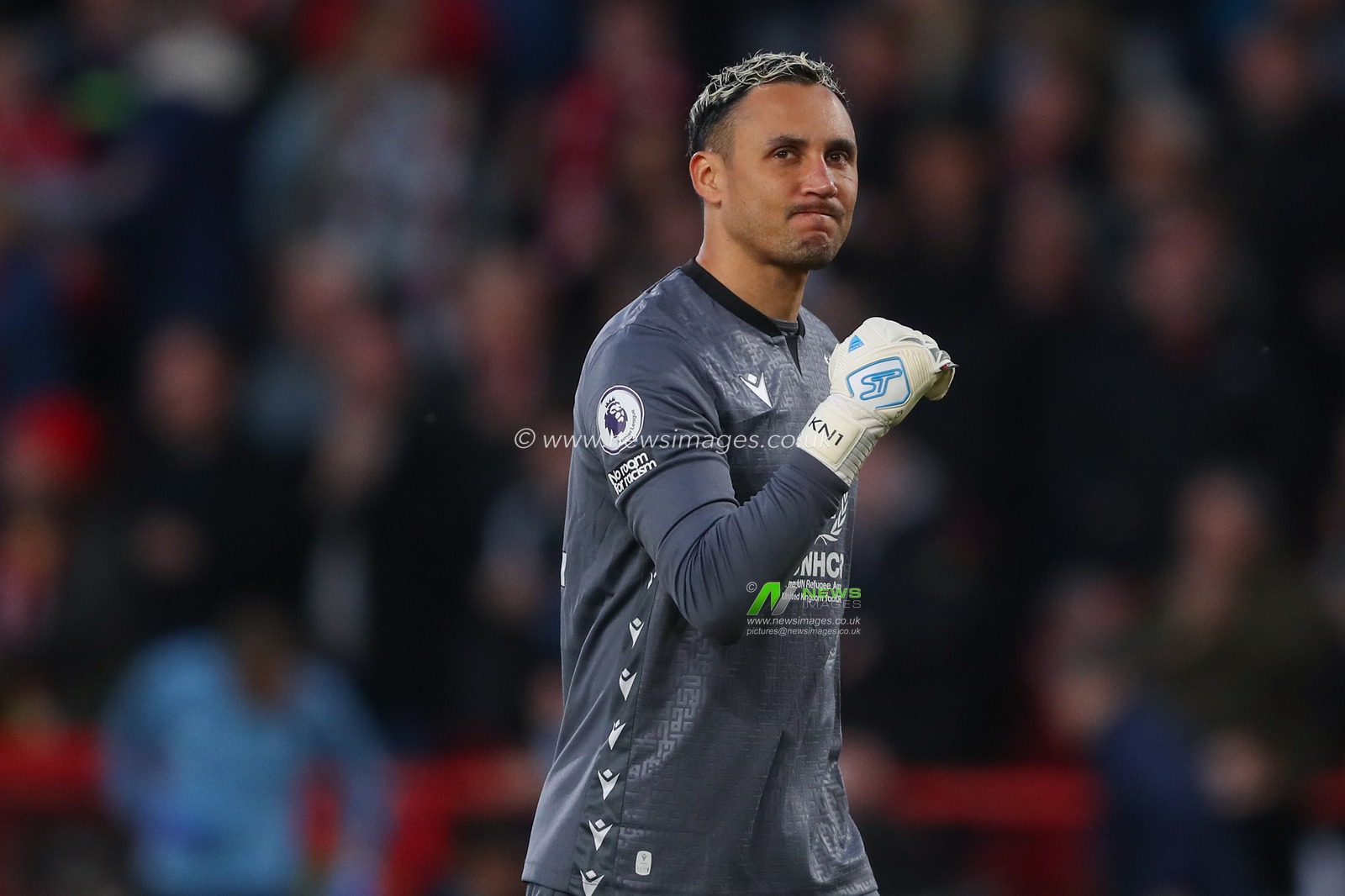 Keylor Navas #12 of Nottingham Forest celebrates the goal to make it 1-1 during the Premier League match Nottingham Forest vs Brighton and Hove Albion at City Ground, Nottingham, United Kingdom, 26th April 2023

(Photo by Gareth Evans/News Images)