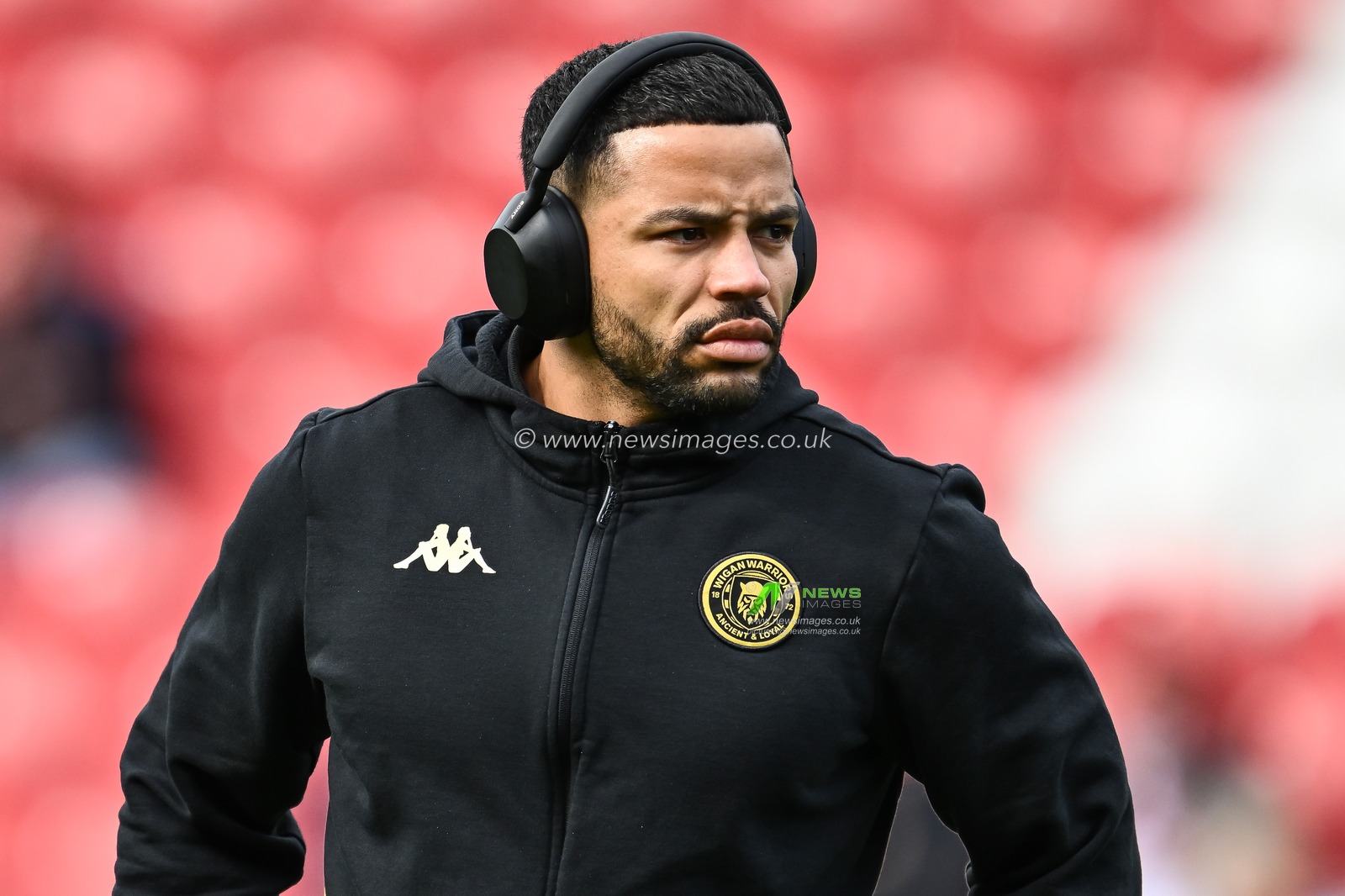 Kruise Leeming of Wigan Warriors ahead of the Betfred Super League Round 6 match St Helens vs Wigan Warriors at Totally Wicked Stadium, St Helens, United Kingdom, 29th March 2024

(Photo by Craig Thomas/News Images)