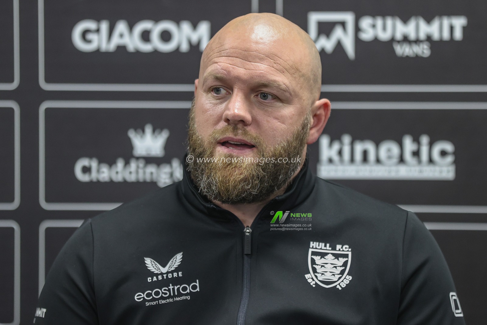 Simon Grixd Interim Head Coach of Hull FC speaks during the post match press conference during the Betfred Super League Round 27 match Hull FC vs Catalans Dragons at MKM Stadium, Hull, United Kingdom, 21st September 2024

(Photo by Alfie Cosgrove/News Images)