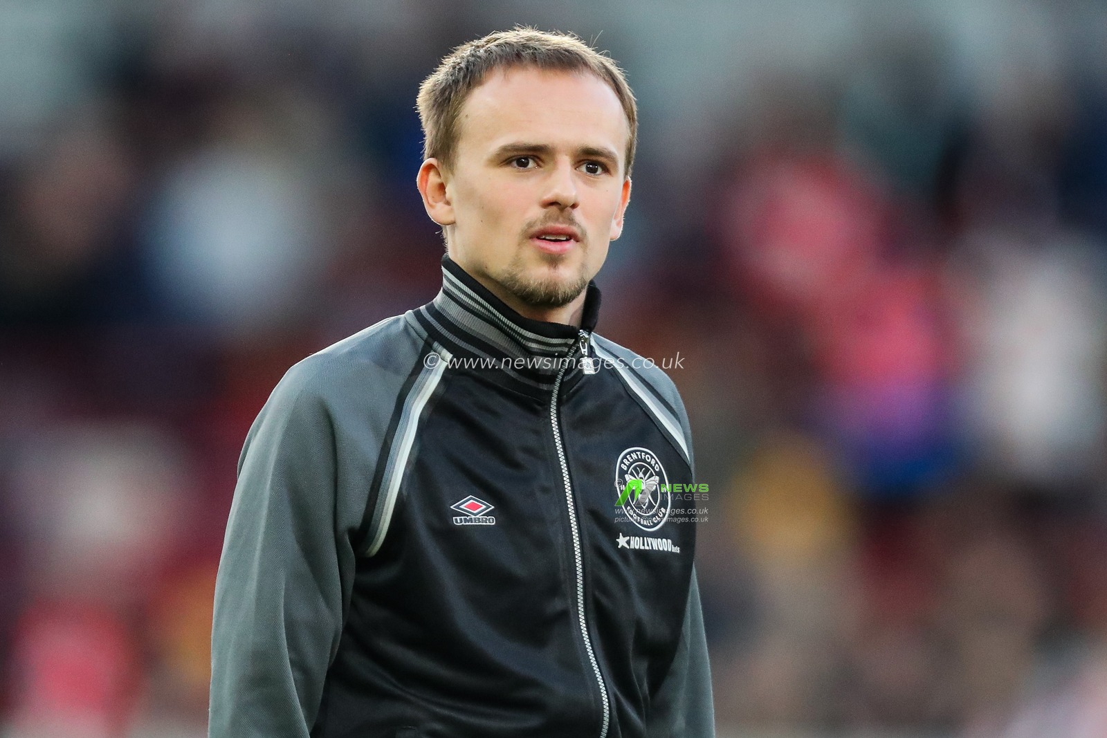 Mikkel Damsgaard of Brentford lines up prior to the Premier League match Brentford vs Aston Villa at The Gtech Community Stadium, London, United Kingdom, 8th March 2025

(Photo by Izzy Poles/News Images)