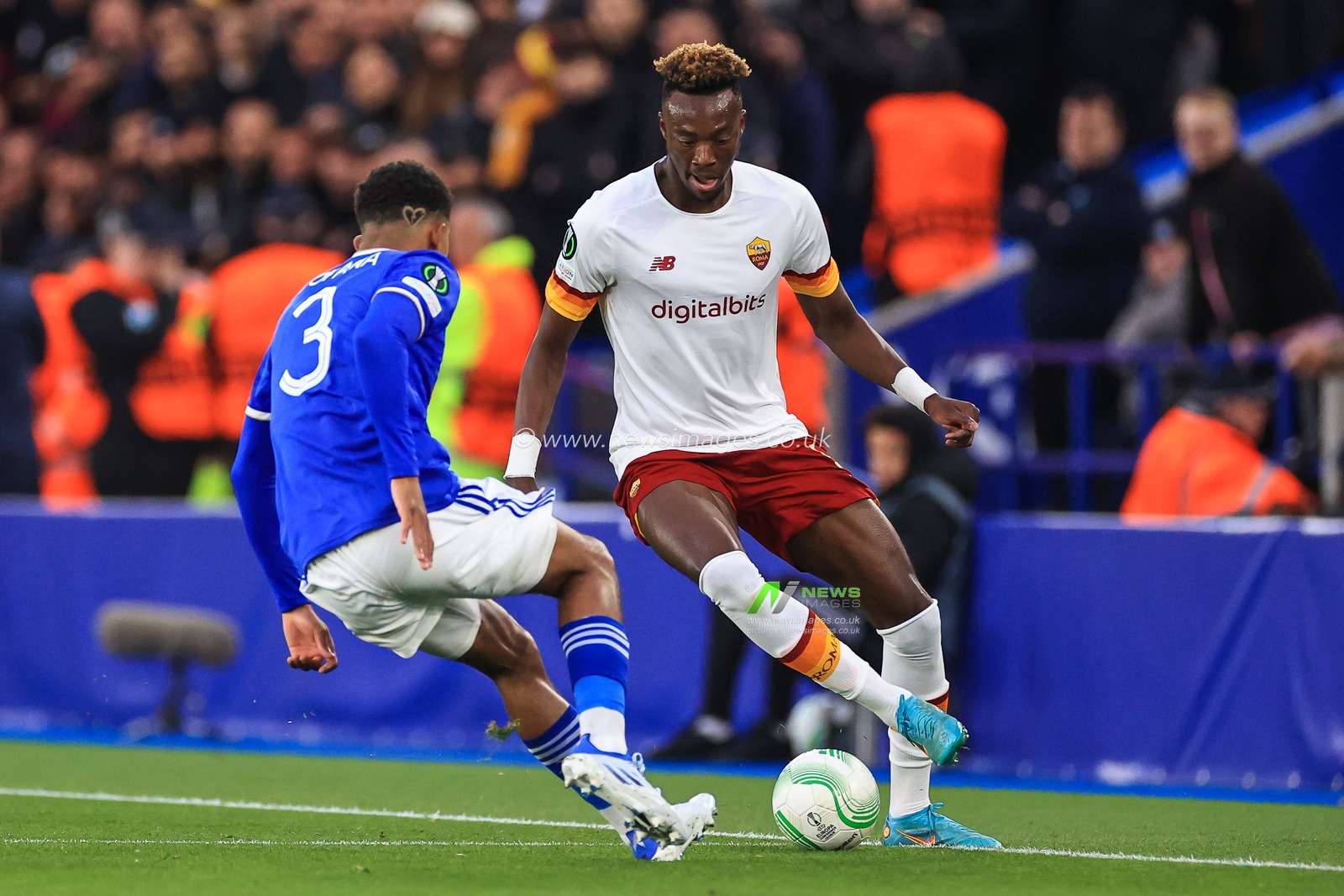 Tammy Abraham #9 of Roma in action during the game