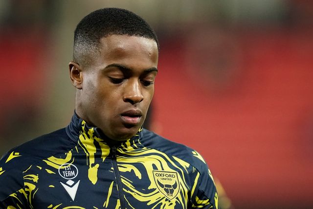 Aidomo Emakhu of Oxford United during the Sky Bet Championship match Stoke City vs Oxford United at Bet365 Stadium, Stoke On Trent, United Kingdom on 25 February 2026

(Photo by Maynard Manyowa/News Images)