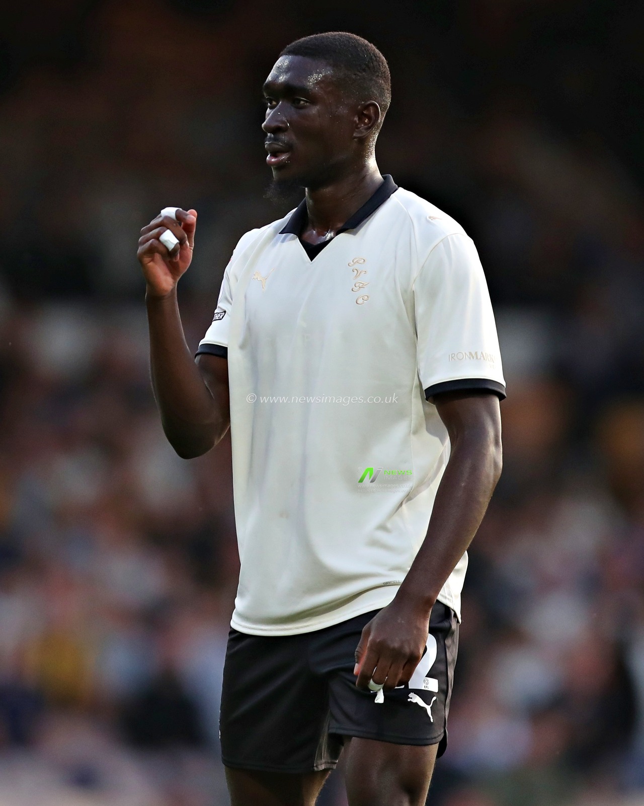 Jesse Debrah of Port Vale F.C. during the Sky Bet League 1 match Port Vale vs Cardiff City at Vale Park, Burslem, United Kingdom, 7th August 2025(Photo by Sam Eaden/News Images)