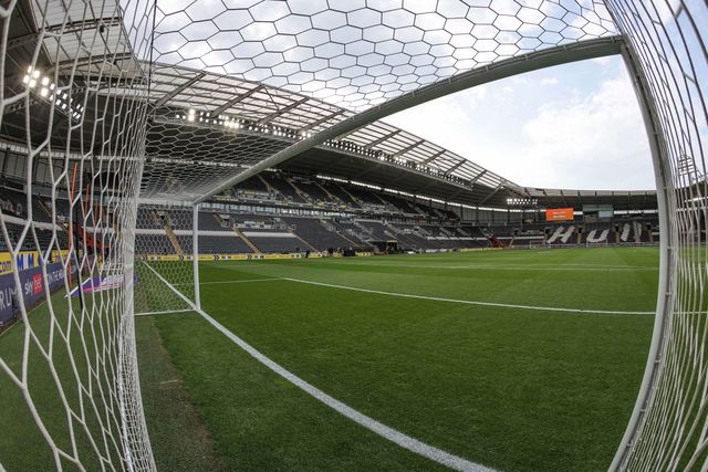 A general view of The MKM Stadium from the goalmouth during the Sky Bet Championship Play-Offs Semi-Final first leg Hull City v Millwall at MKM Stadium, Hull, United Kingdom on 08 May 2026

(Photo by Mark Cosgrove/News Images)