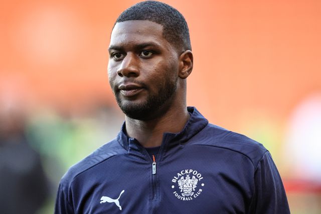 Odel Offiah of Blackpool in the pregame warmup session during the Sky Bet League 1 match Blackpool vs Reading at Bloomfield Road, Blackpool, United Kingdom, 1st April 2025

(Photo by Mark Cosgrove/News Images)