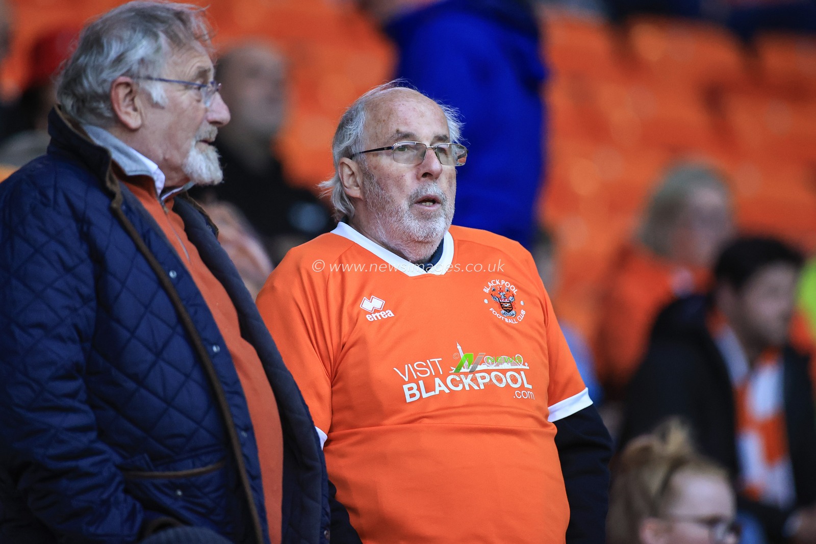 Blackpool fans during the game