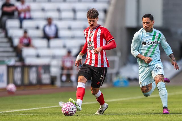 Trai Hume of Sunderland during the Pre-season friendly match Sunderland vs Real Betis at Stadium Of Light, Sunderland, United Kingdom, 2nd August 2025

(Photo by Alfie Cosgrove/News Images)
