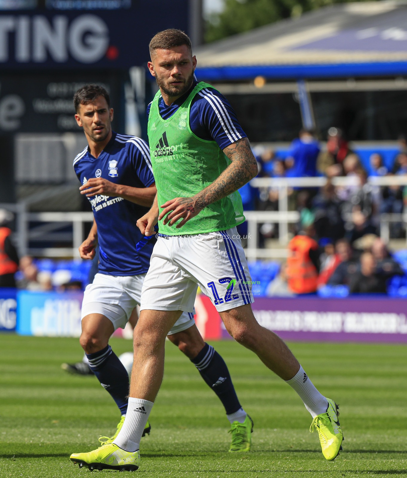31st August 2019, St Andrew's, Birmingham, England; Sky Bet Championship Football,  Birmingham City vs Stoke City ;Harlee Dean (12) of Birmingham City warms up for the game

Credit: Conor Molloy/News Images


English Football League images are subject to DataCo Licence