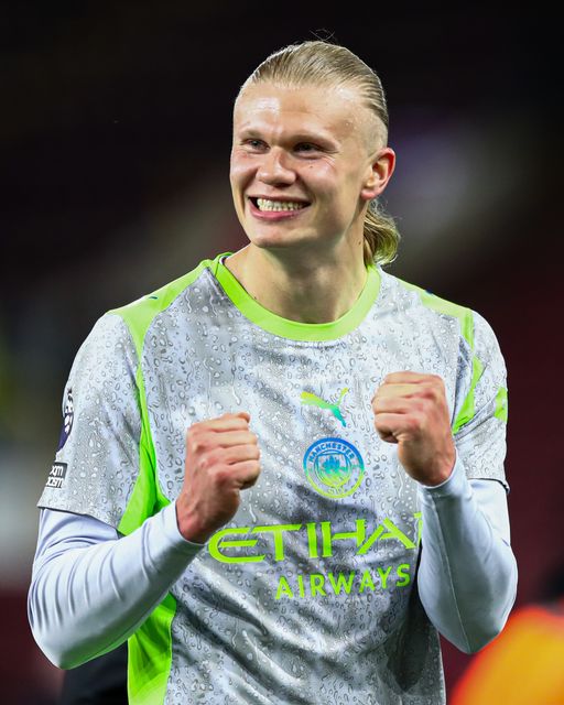 Erling Haland of Manchester City celebrates 0-1 win after the Premier League match Burnley vs Manchester City at Turf Moor, Burnley, United Kingdom on 22 April 2026

(Photo by Jorge Horsted/News Images)