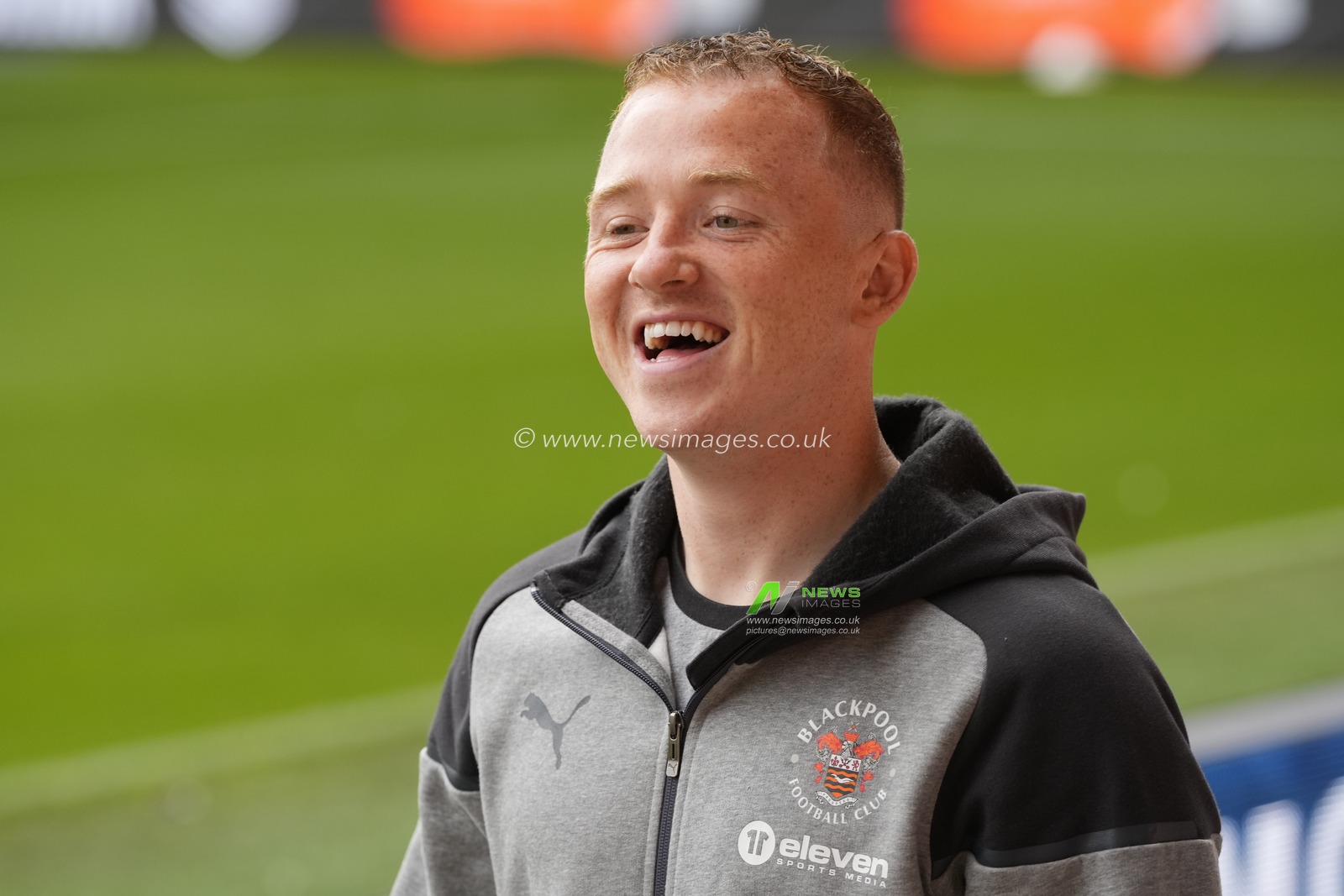 Shayne Lavery #19 of Blackpool arrives at the stadium before the Sky Bet League 1 match Blackpool vs Burton Albion at Bloomfield Road, Blackpool, United Kingdom, 5th August 2023

(Photo by Steve Flynn/News Images)