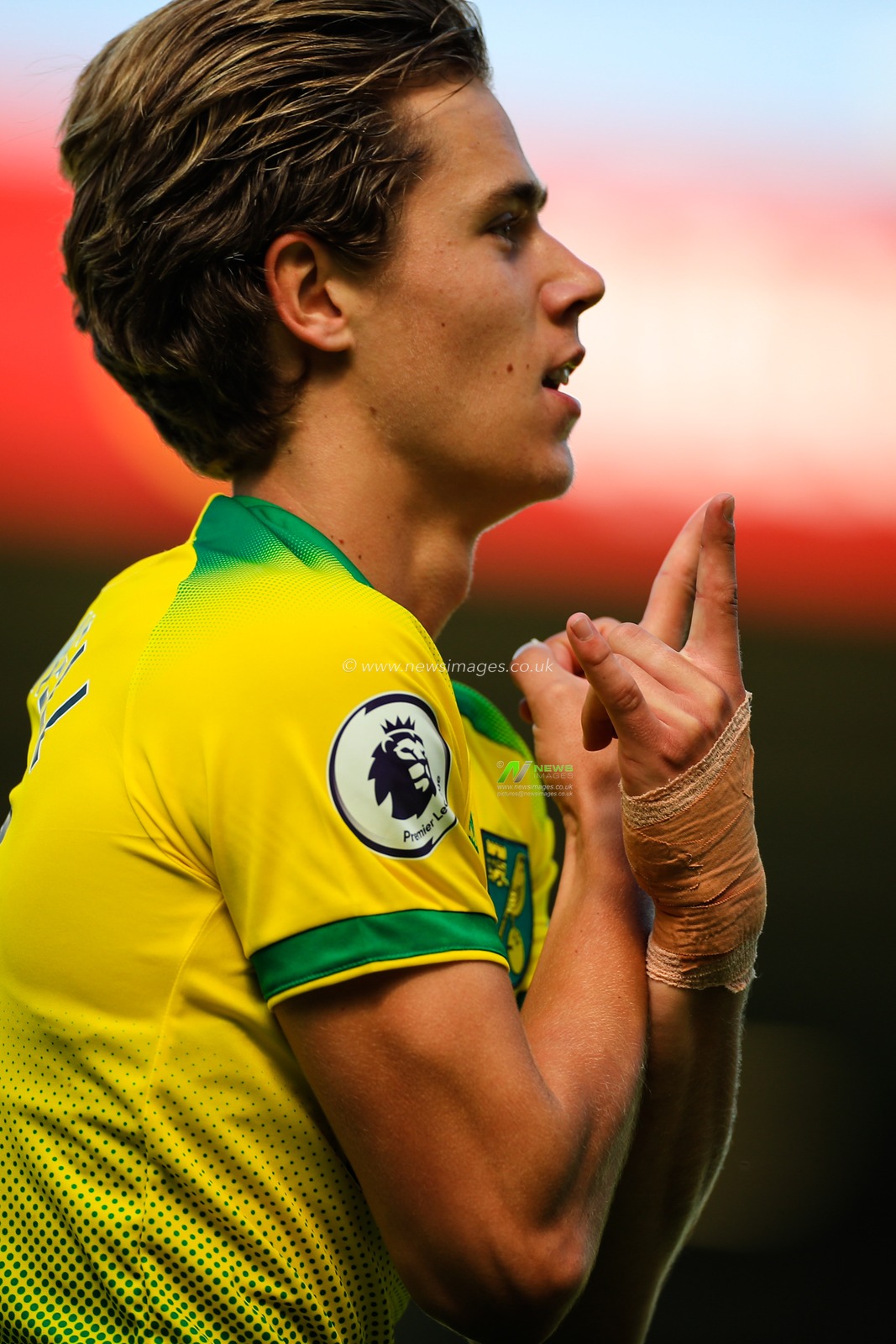 24th August 2019, Carrow Road, Norwich, England ; Premier League Football, Norwich City vs Chelsea  : Todd Cantwell (14) of Norwich City celebrates levelling the scores at 1-1


Credit: Georgie Kerr/News Images


Premier League/EFL Football images are subject to DataCo Licence
