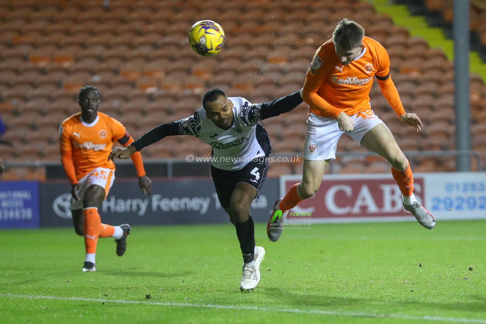 Jake Beesley #18 of Blackpool scores a goal to make it 0-2 during the Bristol Street Motors Trophy match Blackpool vs Morecambe at Bloomfield Road, Blackpool, United Kingdom, 14th November 2023

(Photo by Gareth Evans/News Images)