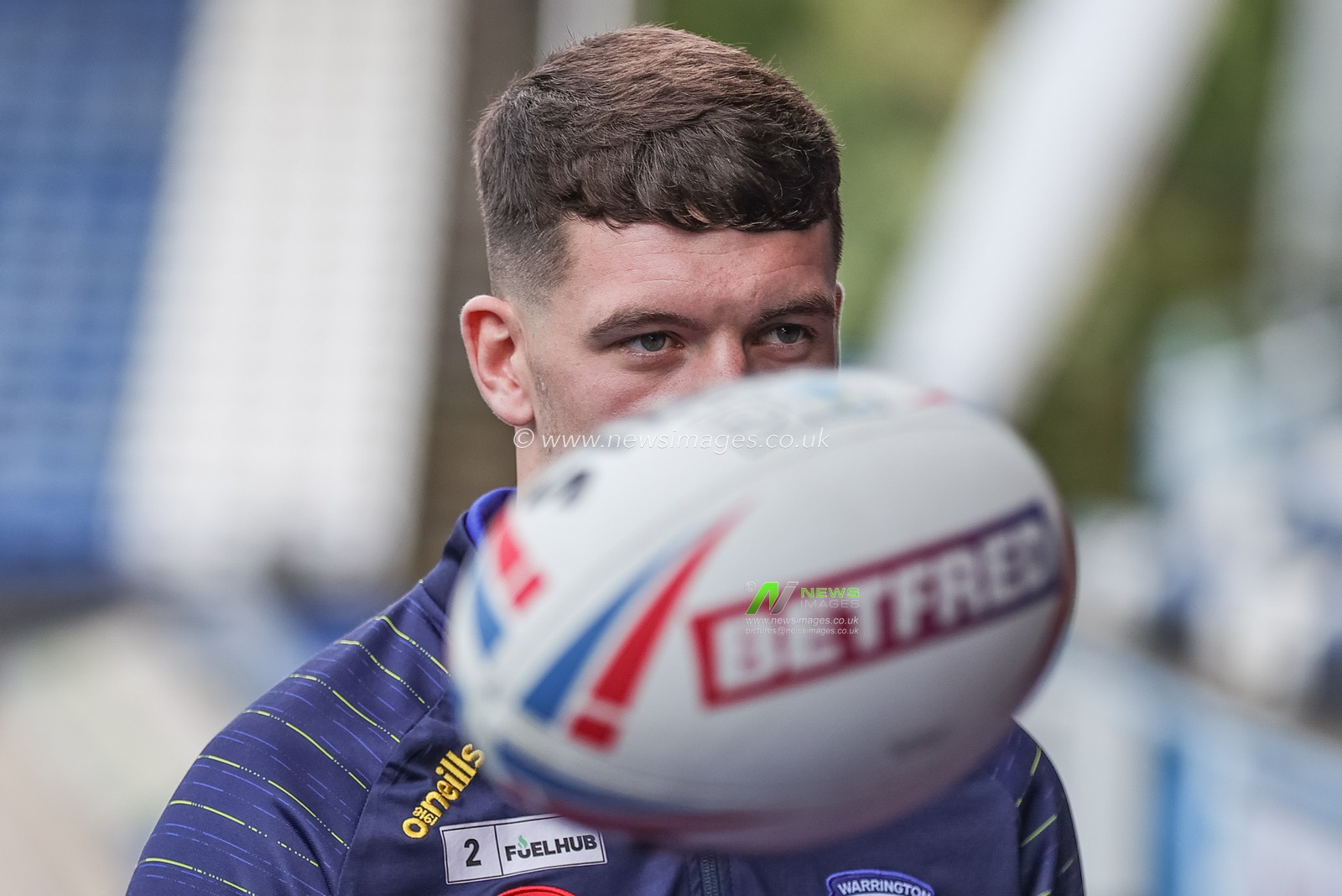 Josh Thewlis #2 of Warrington Wolves during the Betfred Super League Round 27 match Huddersfield Giants vs Warrington Wolves at John Smith's Stadium, Huddersfield, United Kingdom, 22nd September 2023

(Photo by Mark Cosgrove/News Images)