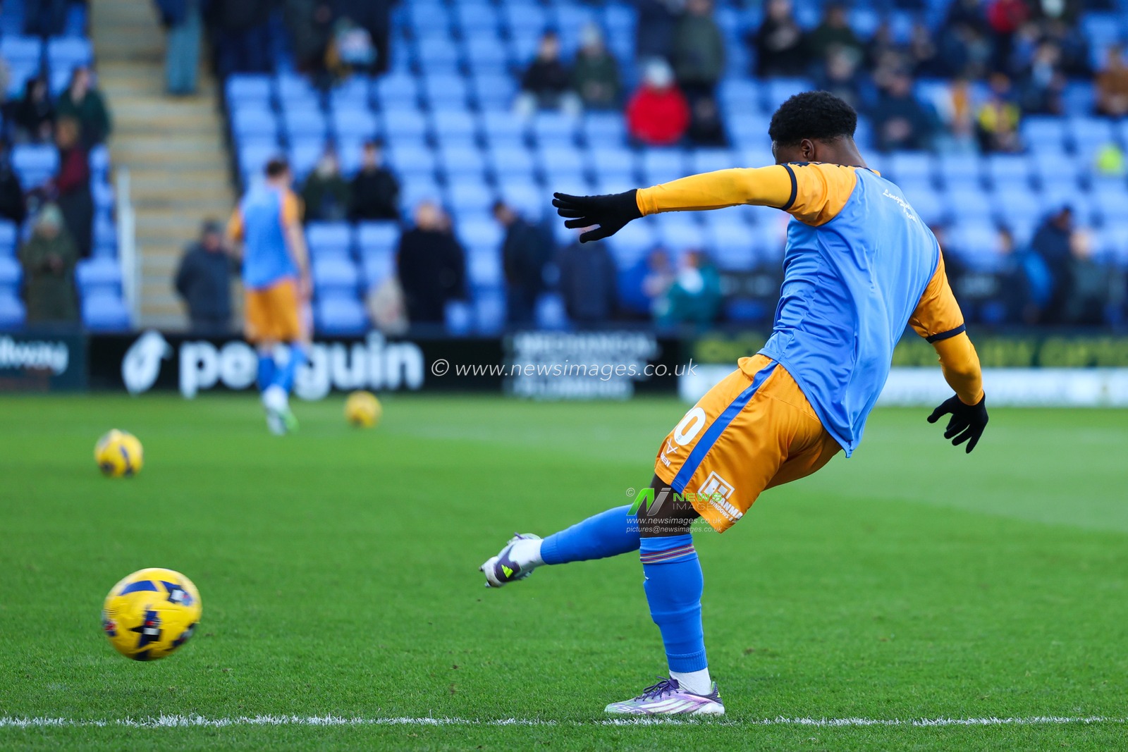 Ismeal Kabia of Shrewsbury Town during the Sky Bet League 2 match Shrewsbury Town vs Chesterfield at Croud Meadow, Shrewsbury, United Kingdom, 20th December 2025

(Photo by Euan Manning/News Images)

*** GER AUT SUI OUT ***