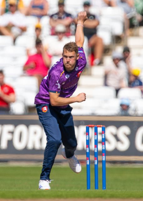 Jamie PORTER of Essex CCC bowling during the Royal London One-day Cup match Nottinghamshire vs Essex at Trent Bridge, Nottingham, United Kingdom, 11th August 2024

(Photo by Mark Dunn/News Images)