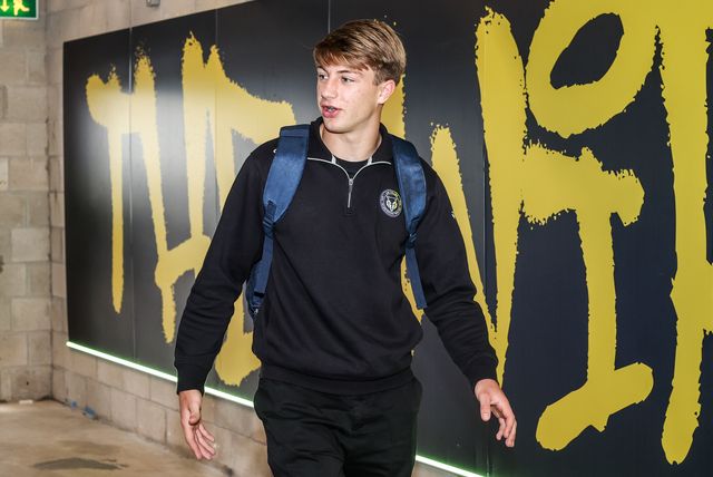 Ewan Irwin of Warrington Wolves arrives during the Betfred Super League round 15 match Warrington Wolves vs Leeds Rhinos at The Halliwell Jones Stadium, Warrington, United Kingdom on 18 June 2026

(Photo by Alfie Cosgrove/News Images)
