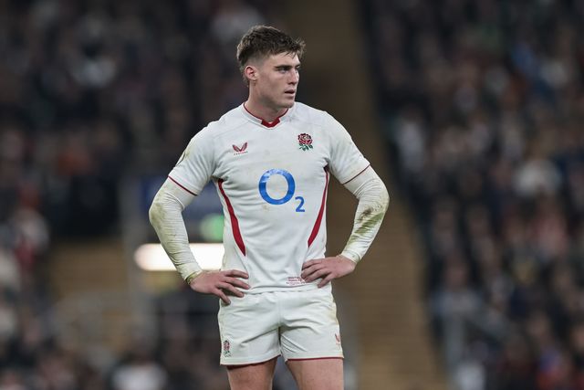 Tommy Freeman of England during the Quilter Nations Series 2025 match England vs Fiji at Allianz Stadium, Twickenham, United Kingdom, 8th November 2025

(Photo by Mark Cosgrove/News Images)

*** GER AUT SUI OUT ***