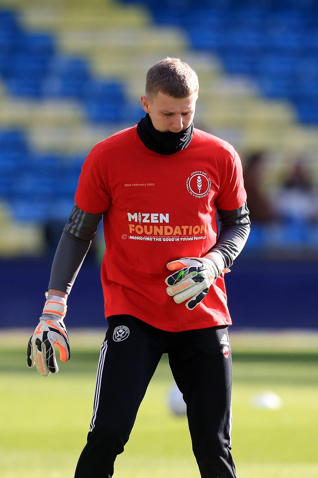Adam Davies #1 of Sheffield United.